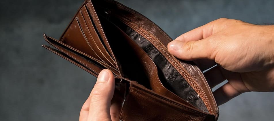 Kein Geld mehr in der Brieftasche Insolvenz Privatinsolvenz Köln